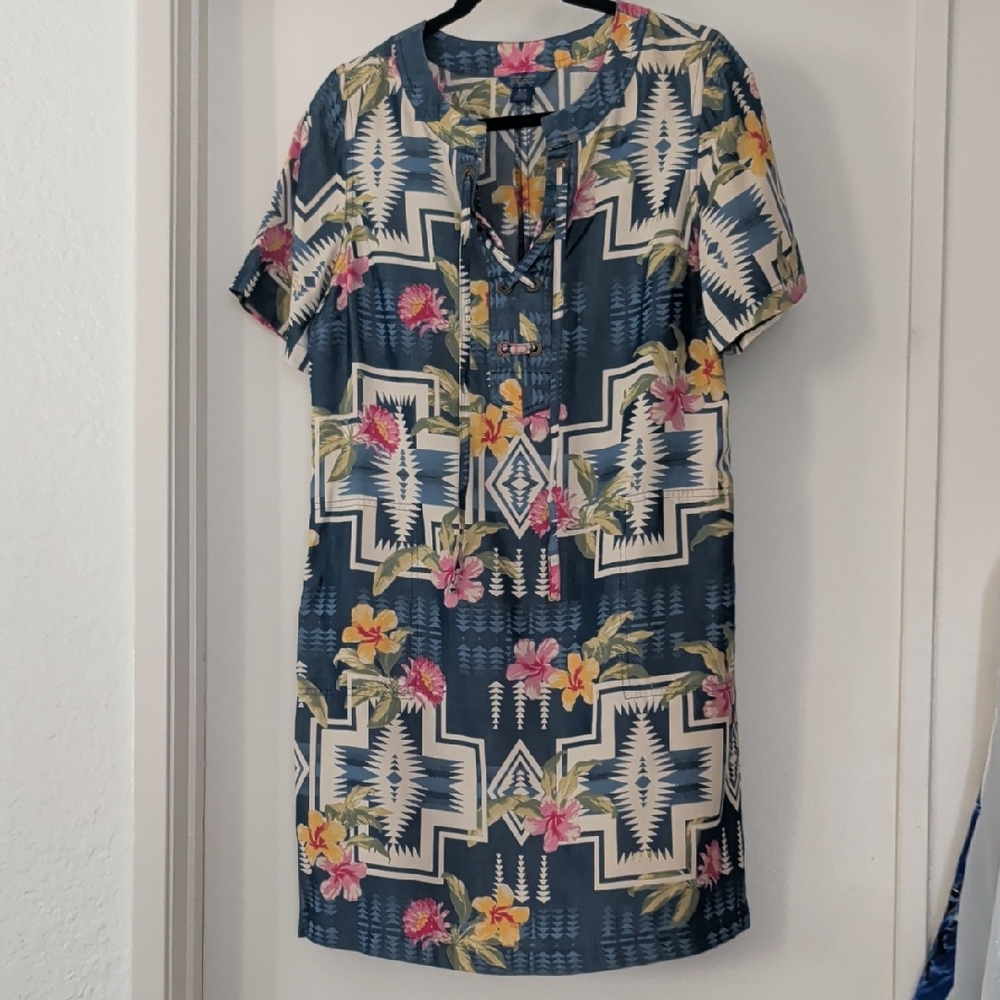 Tommy Bahama & Pendleton Aloha Harding Shift Dress